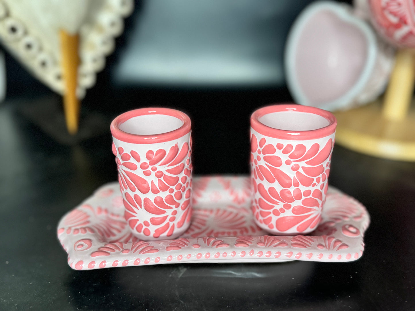 Talavera shot glasses