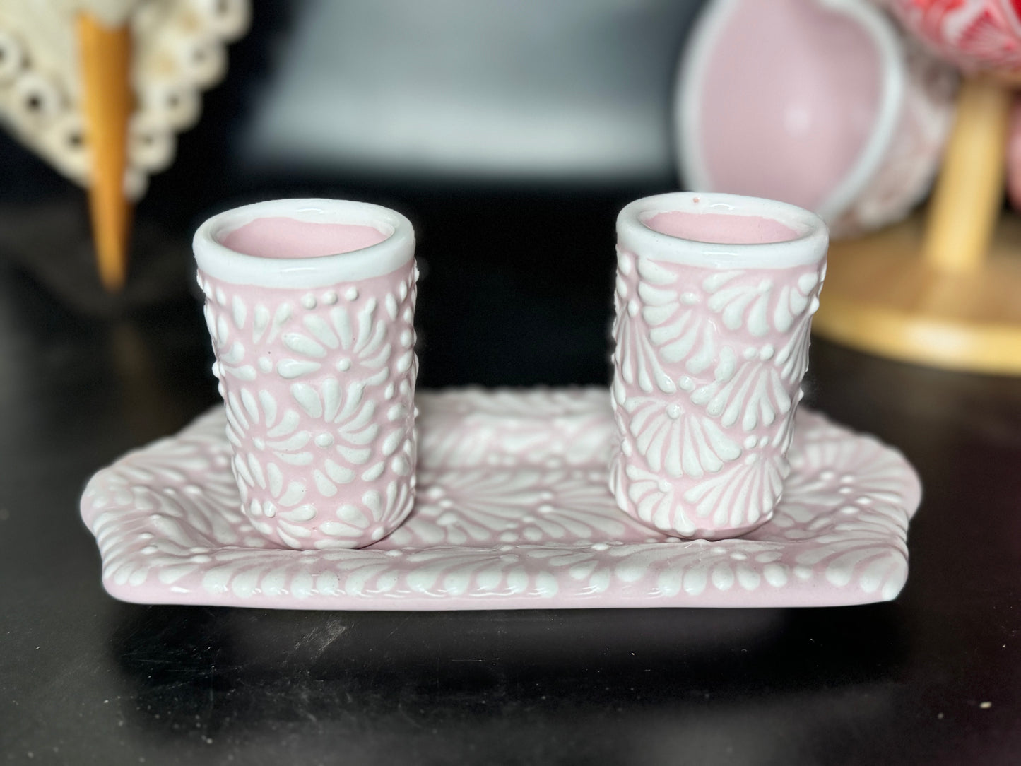 Talavera shot glasses