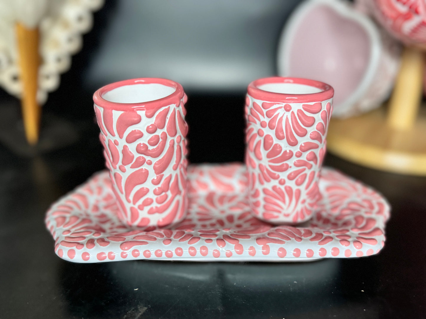 Talavera shot glasses