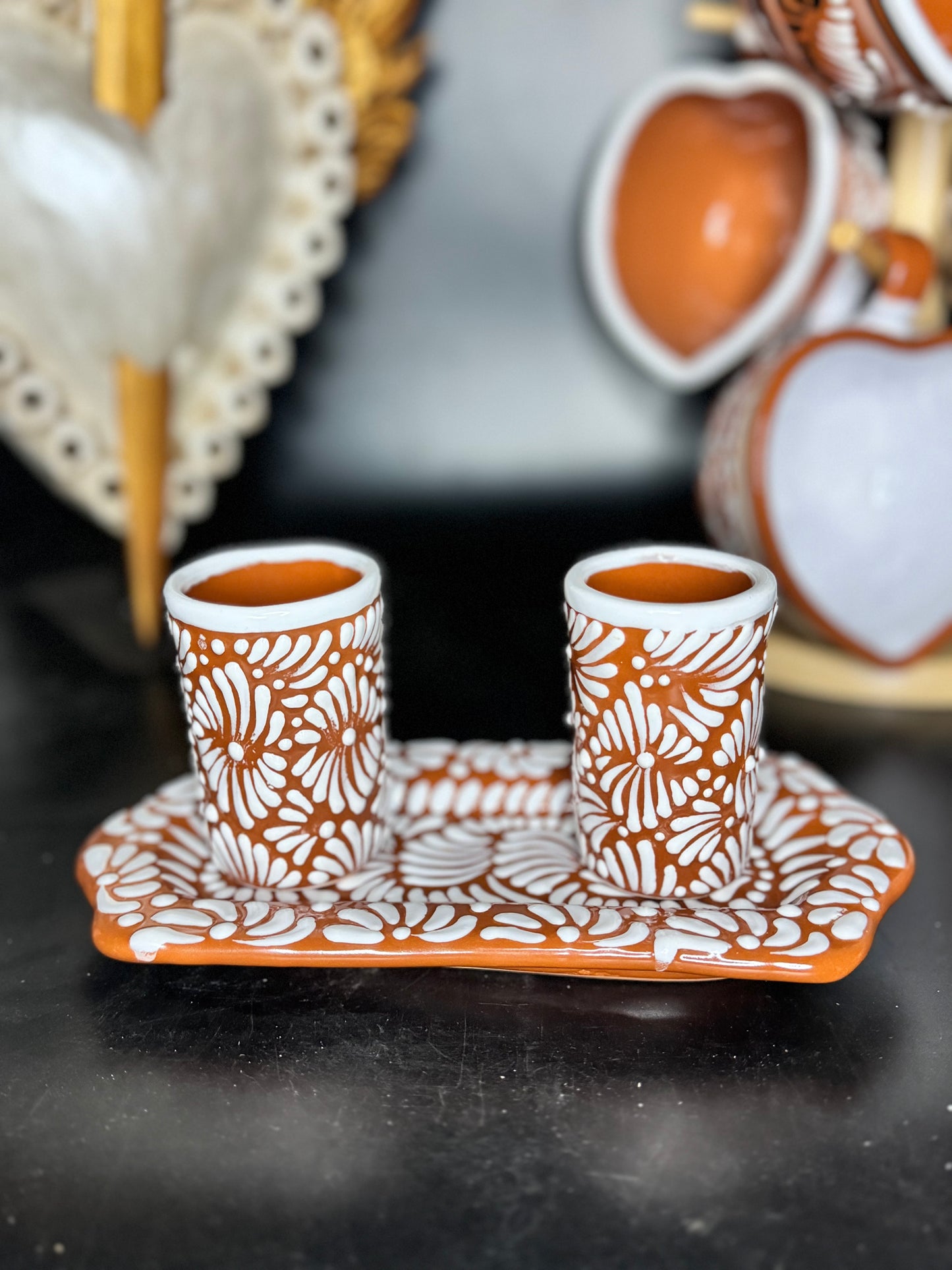 Talavera shot glasses