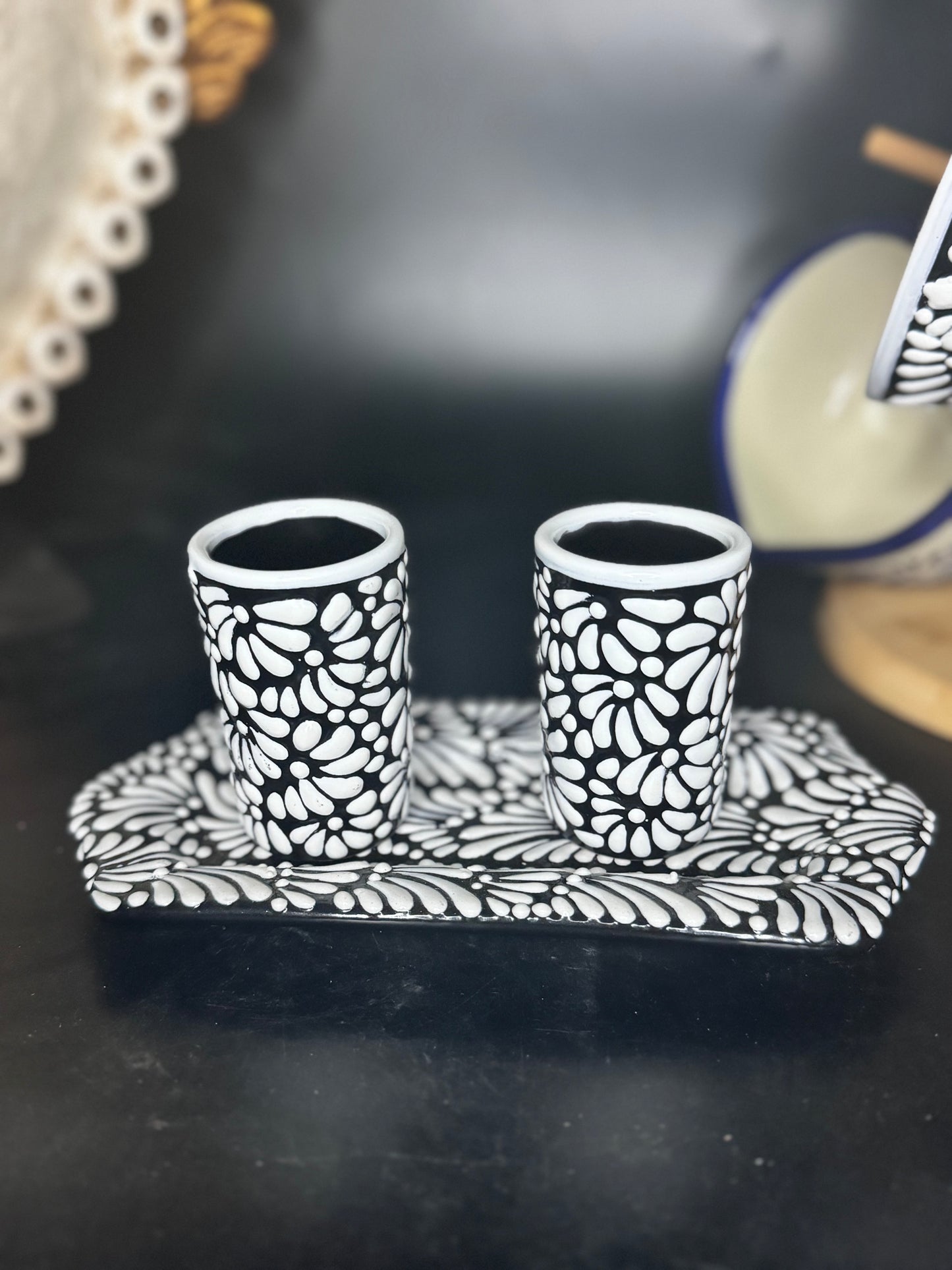 Talavera shot glasses
