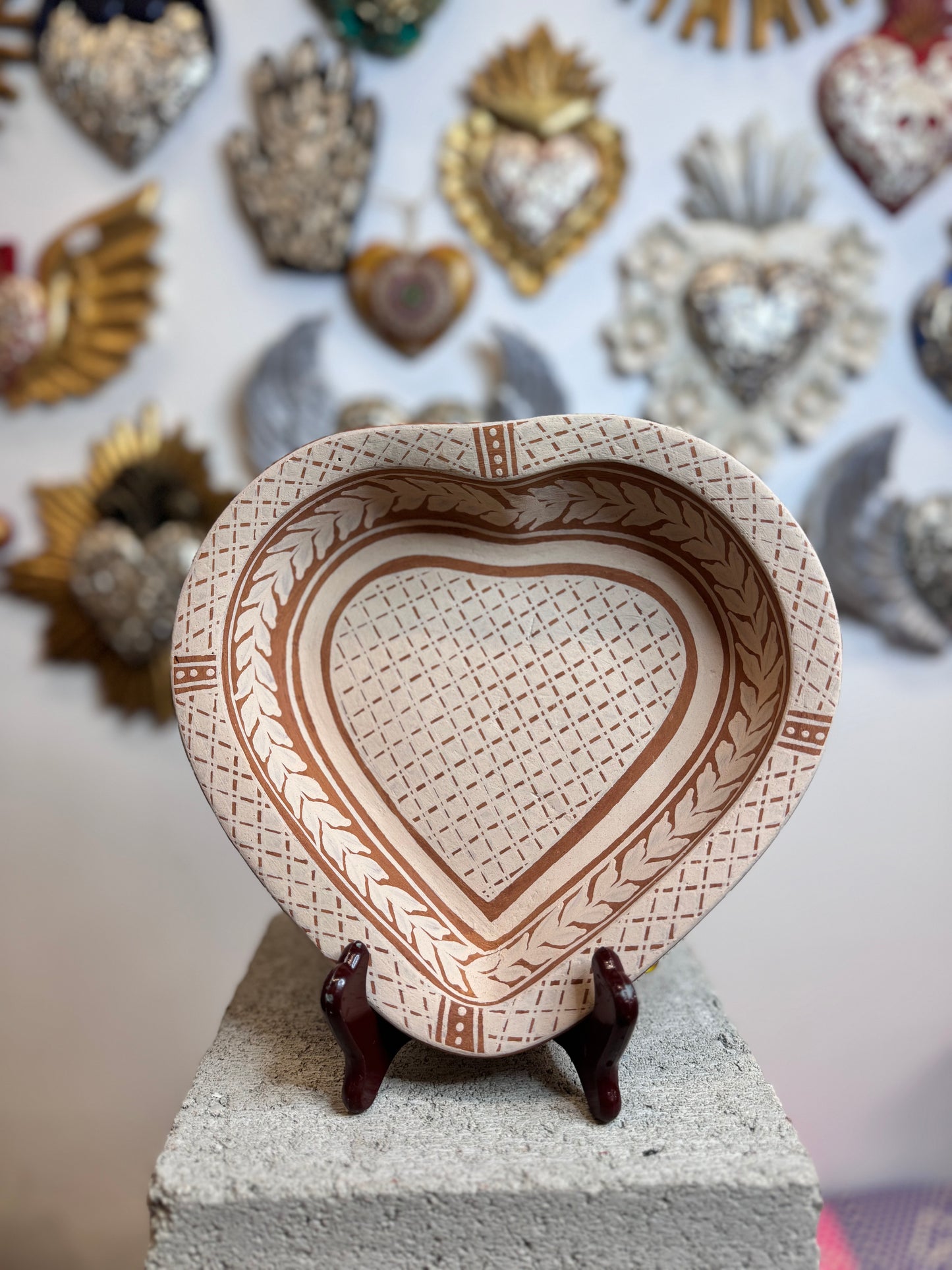 Heart Tzintzuntzan plate