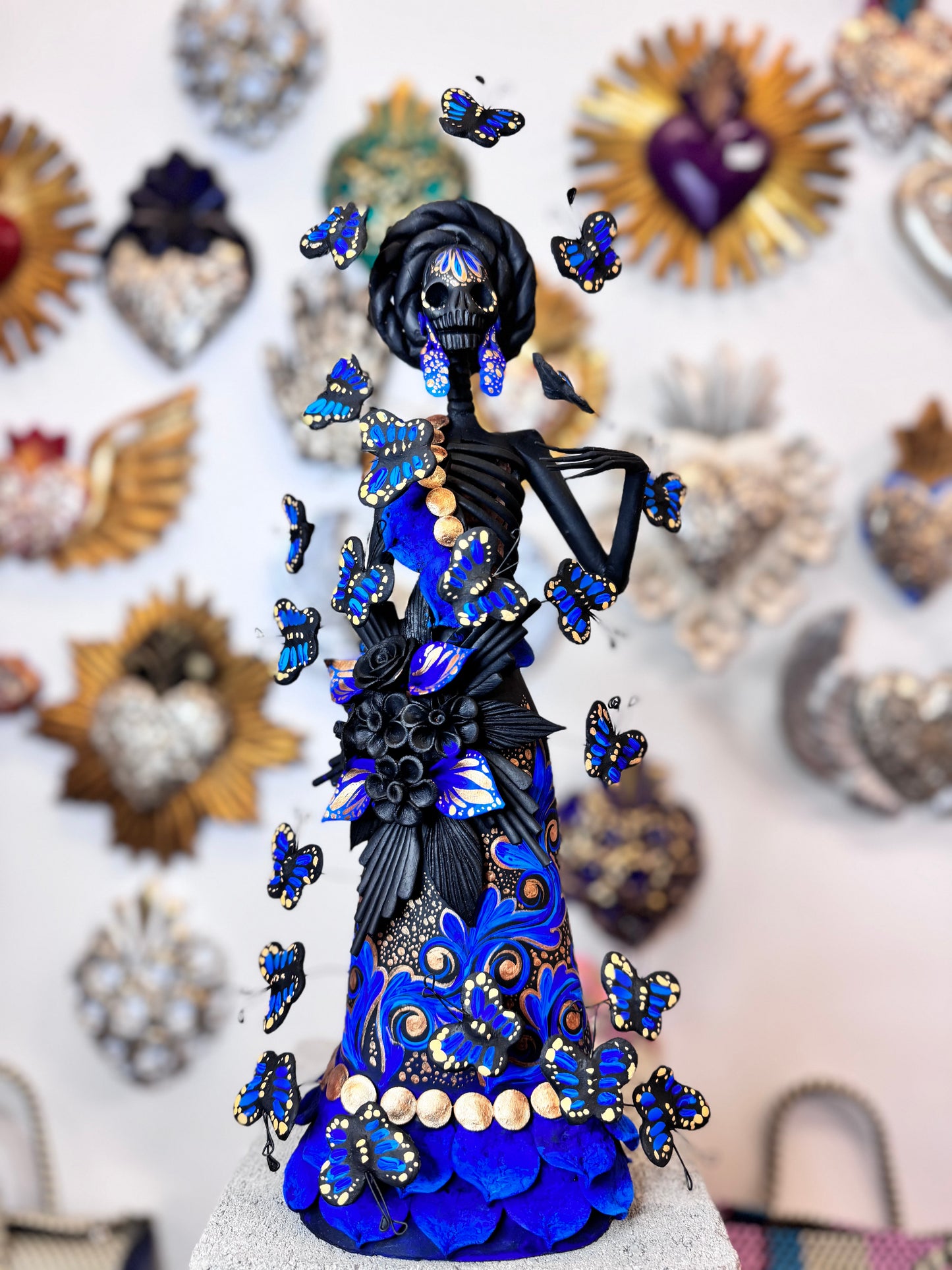 Large Monarch butterfly Catrina 001 blue