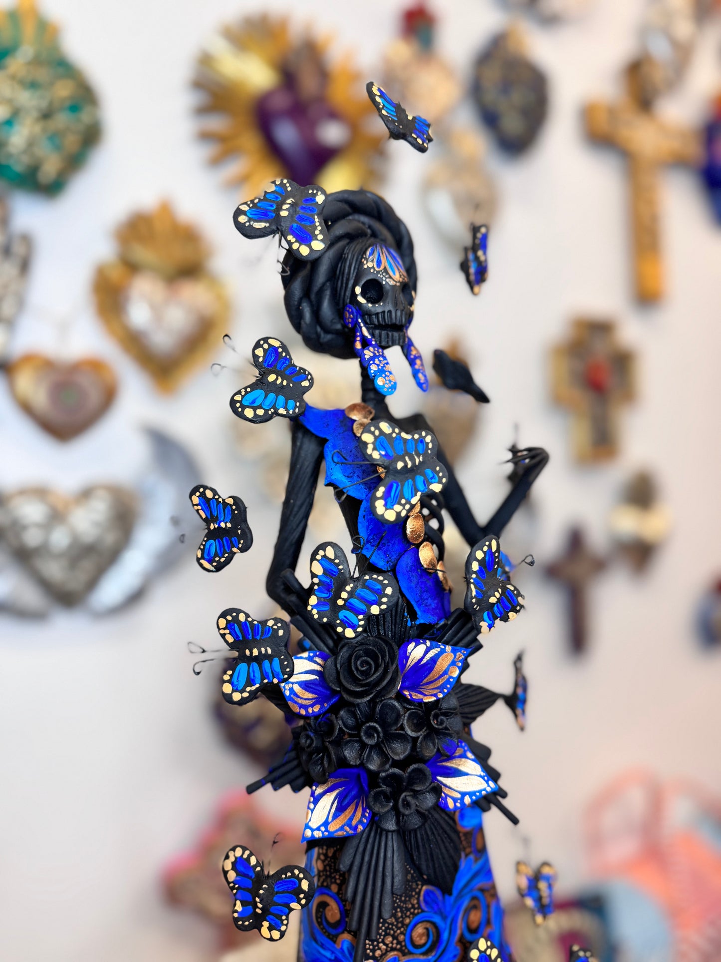 Large Monarch butterfly Catrina 001 blue