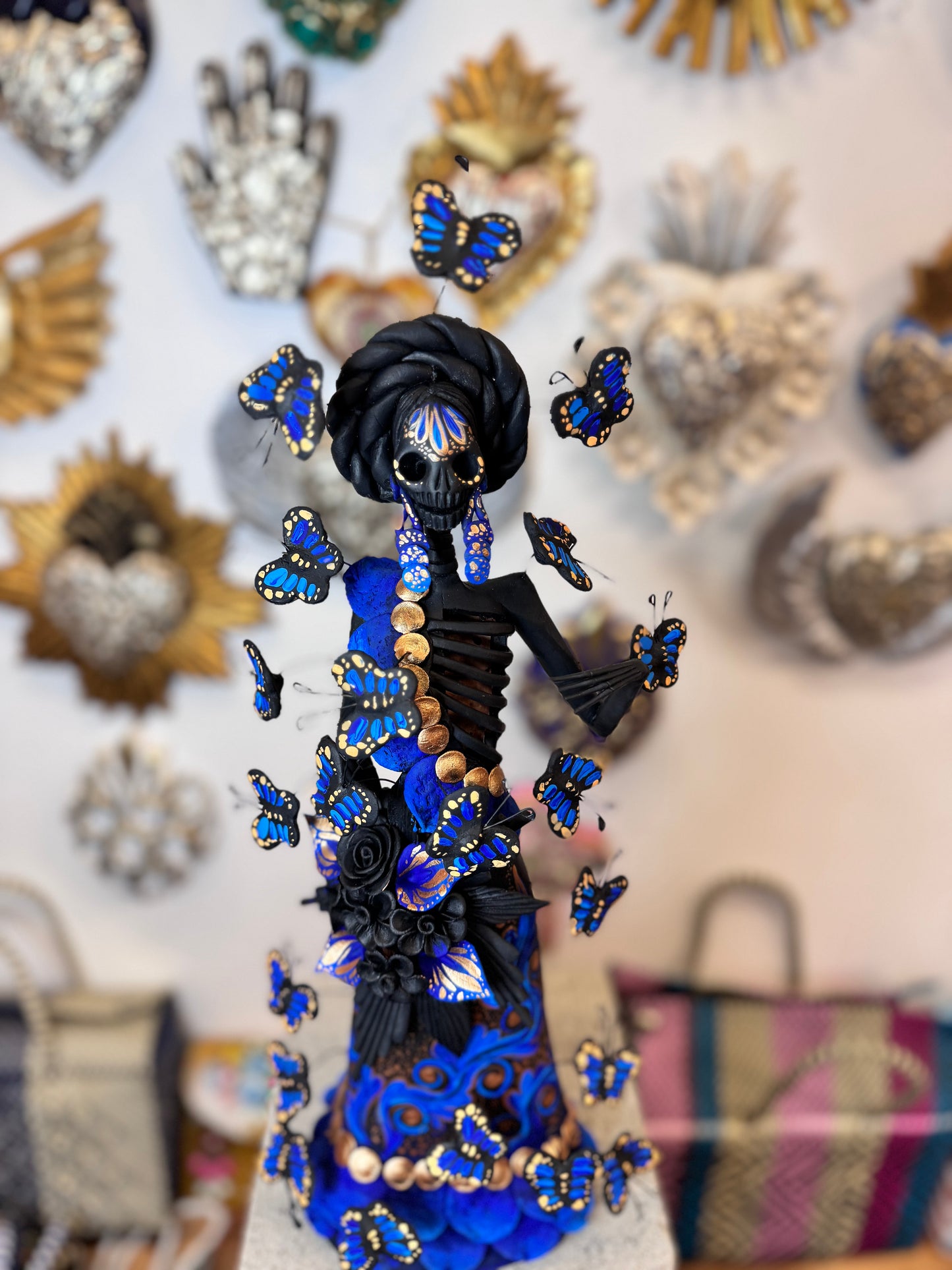 Large Monarch butterfly Catrina 001 blue