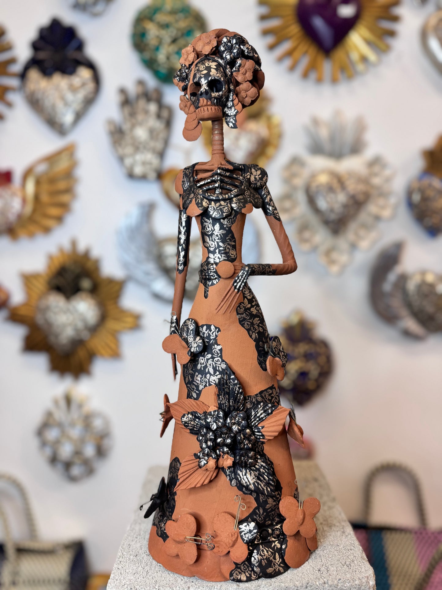 Large Monarch butterfly Catrina natural 001