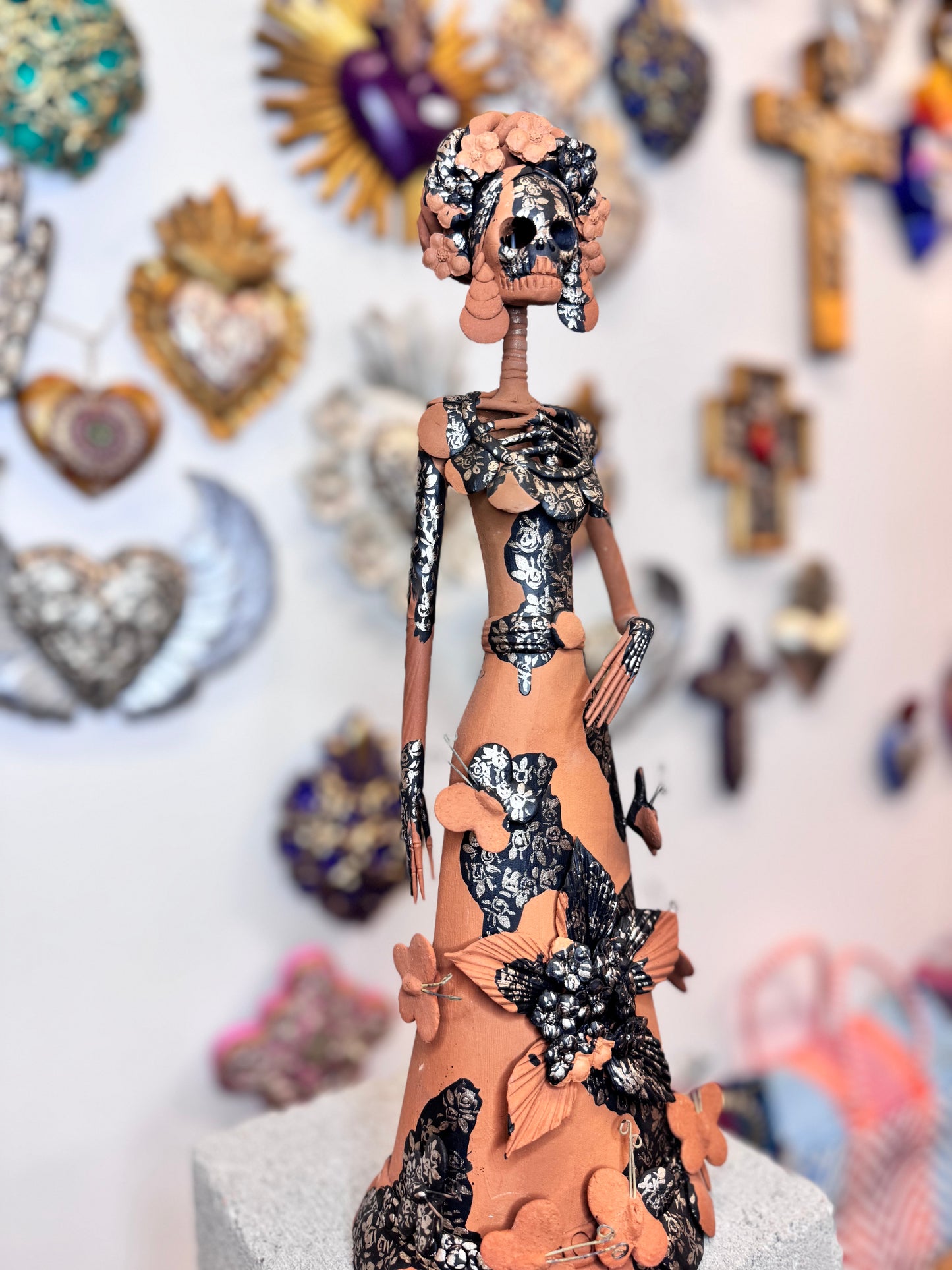 Large Monarch butterfly Catrina natural 001