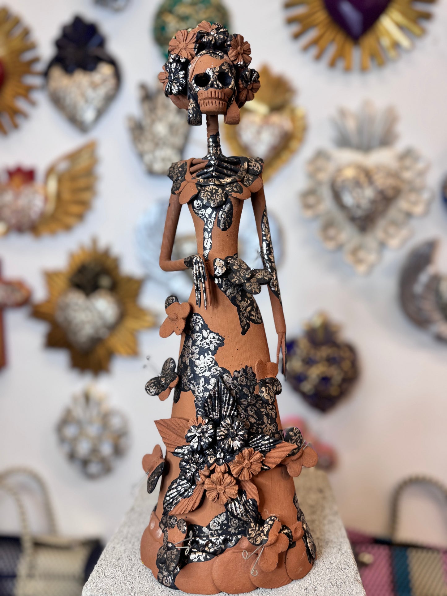 Large Monarch butterfly Catrina natural 002