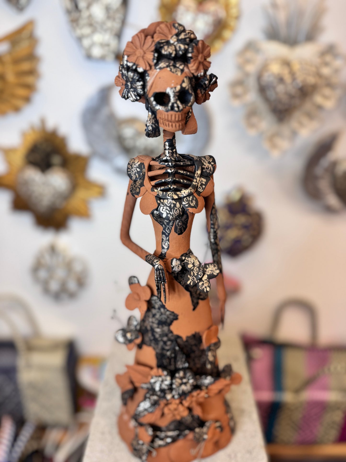 Large Monarch butterfly Catrina natural 002