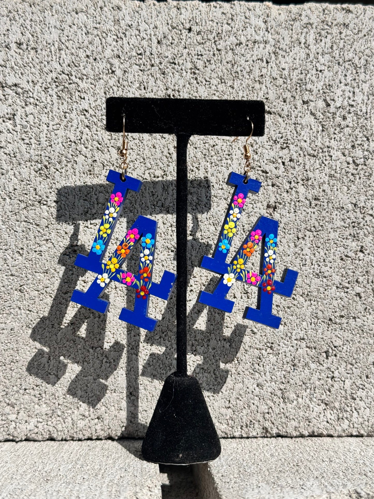 LA wooden earrings