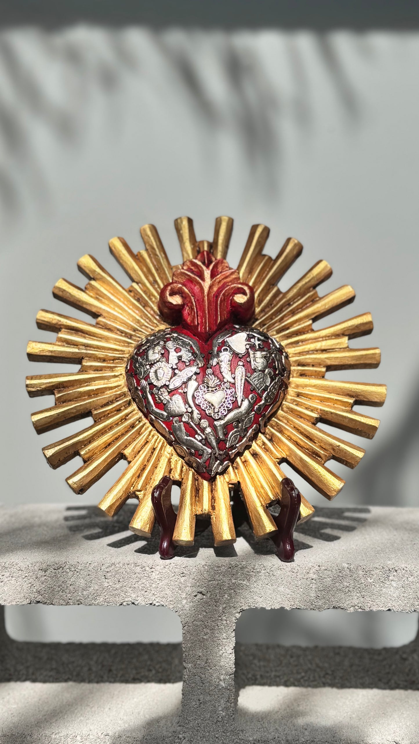 Corazon resplandor sol