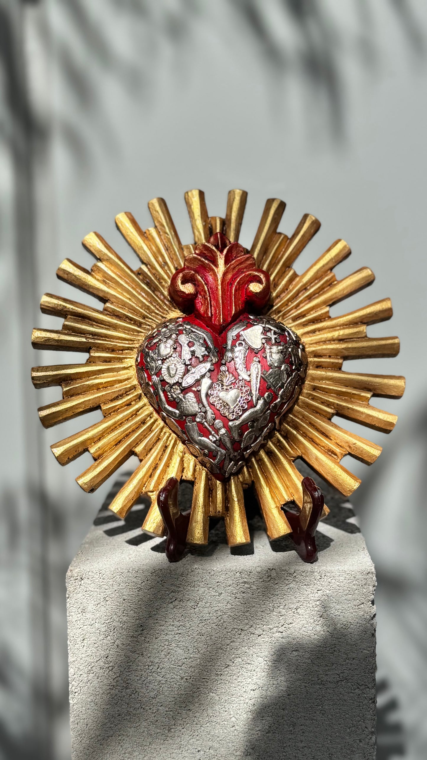 Corazon resplandor sol