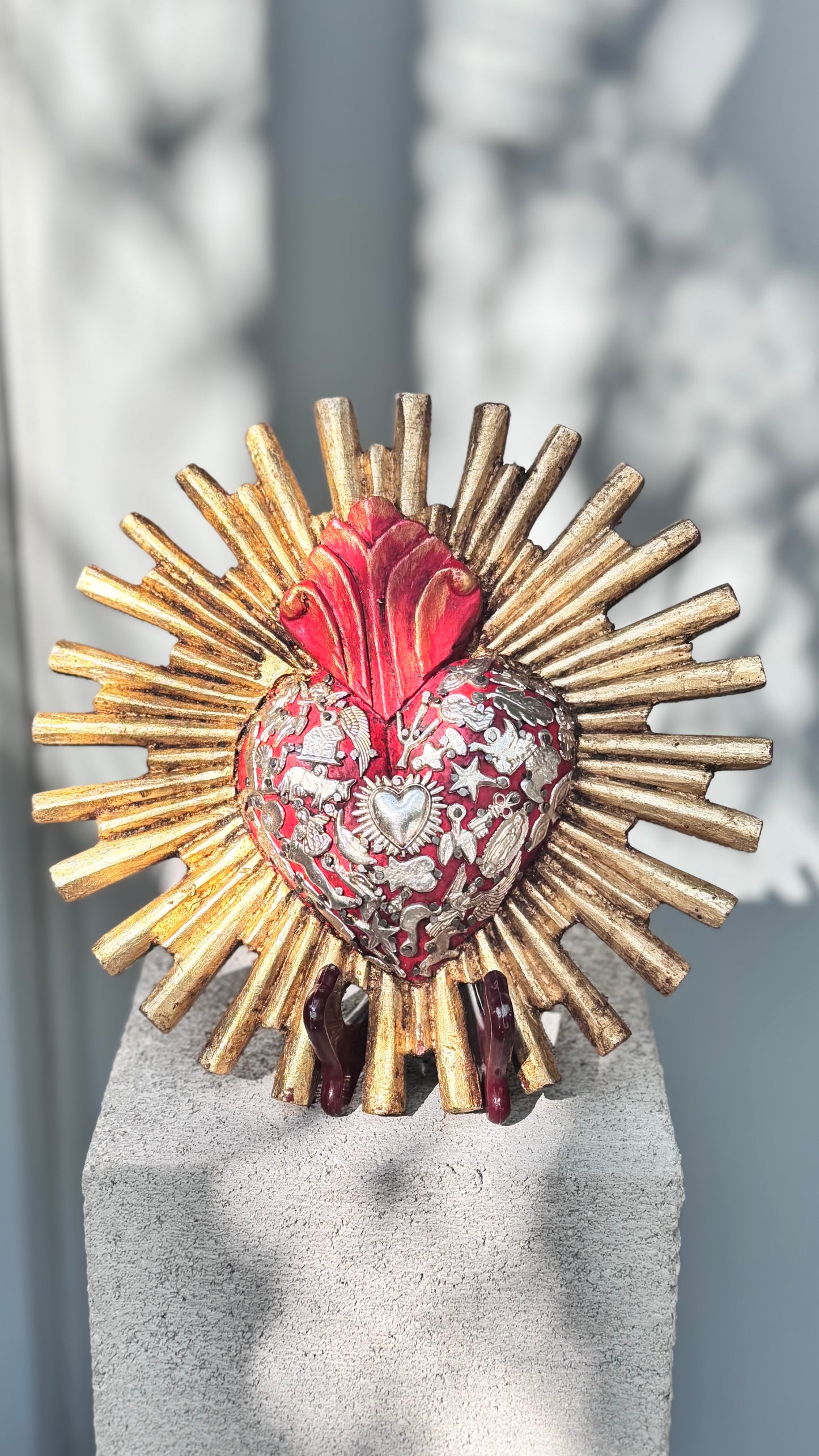 Corazon resplandor sol