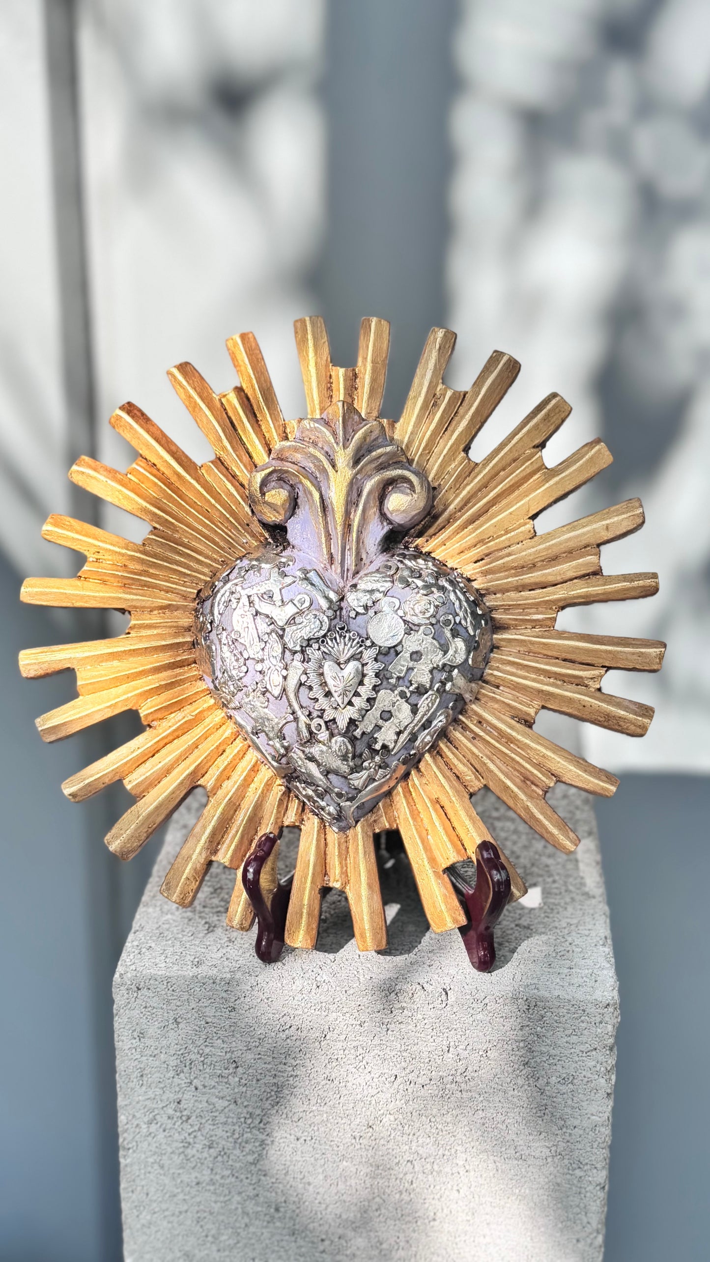 Corazon resplandor sol