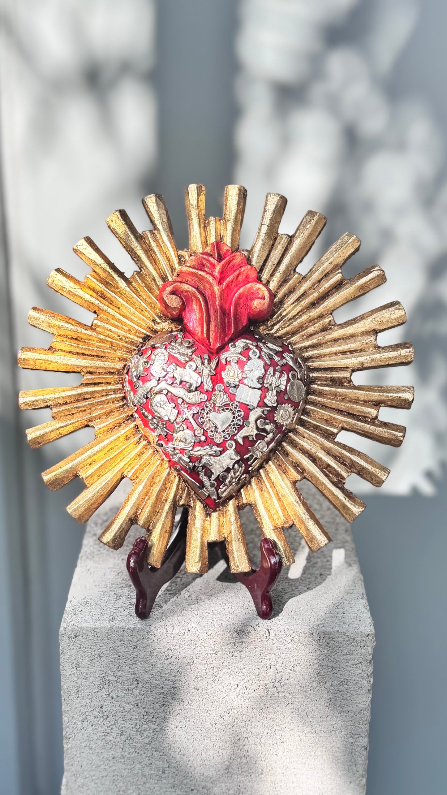 Corazon resplandor sol