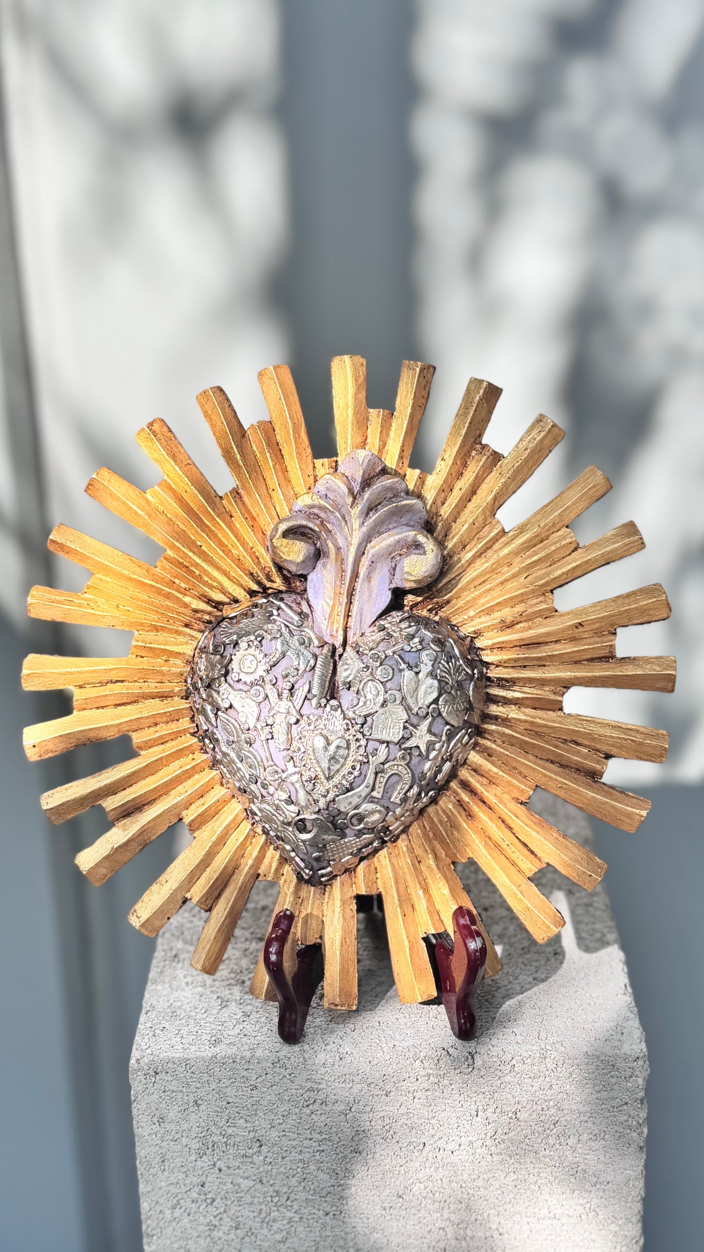Corazon resplandor sol