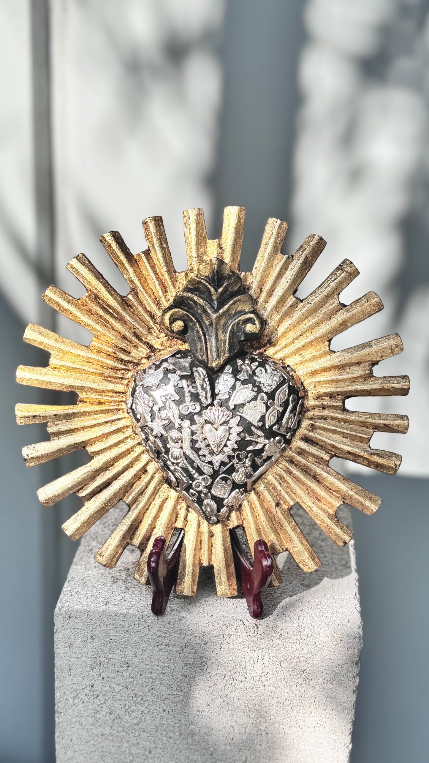 Corazon resplandor sol