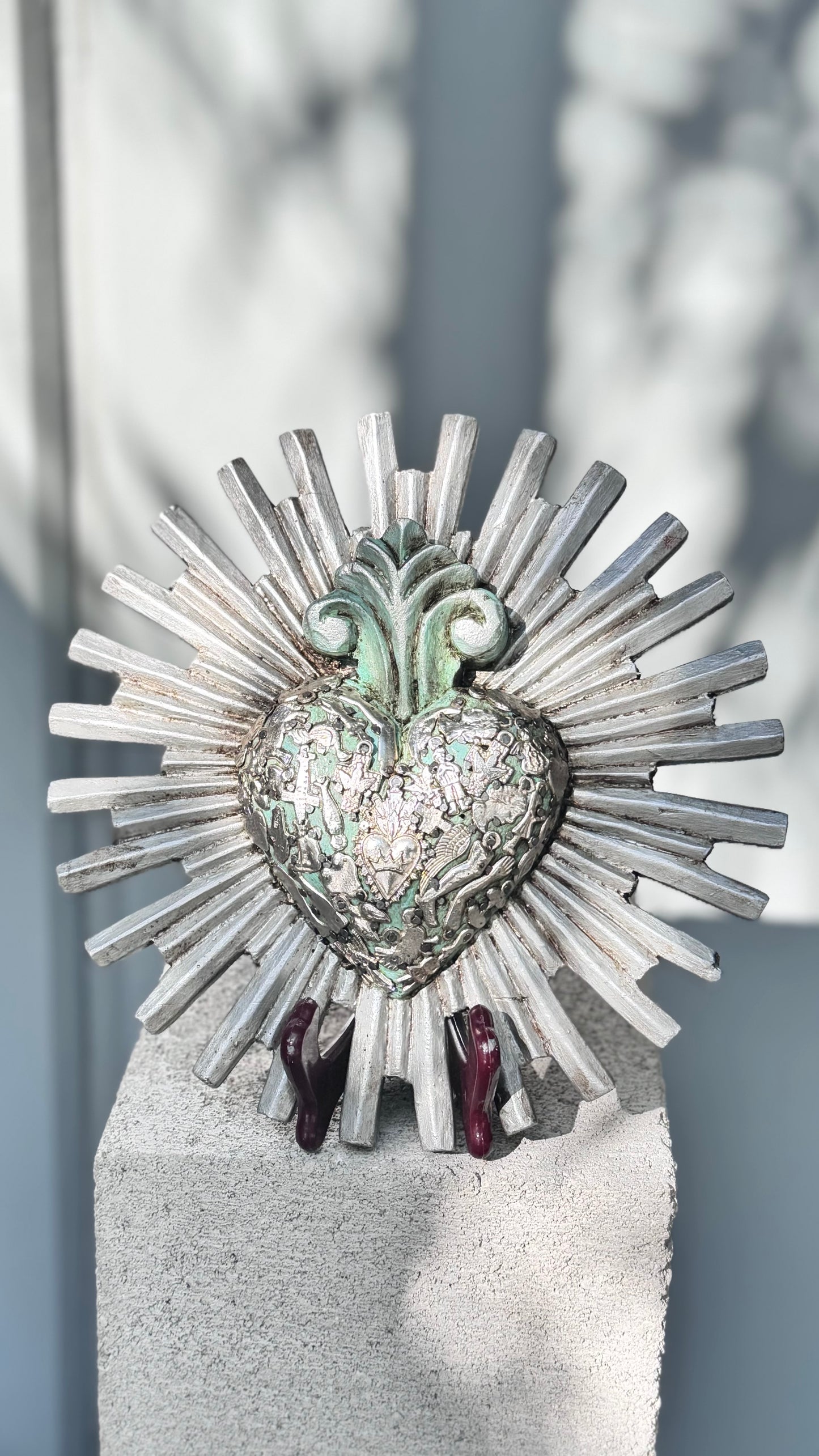 Corazon resplandor sol