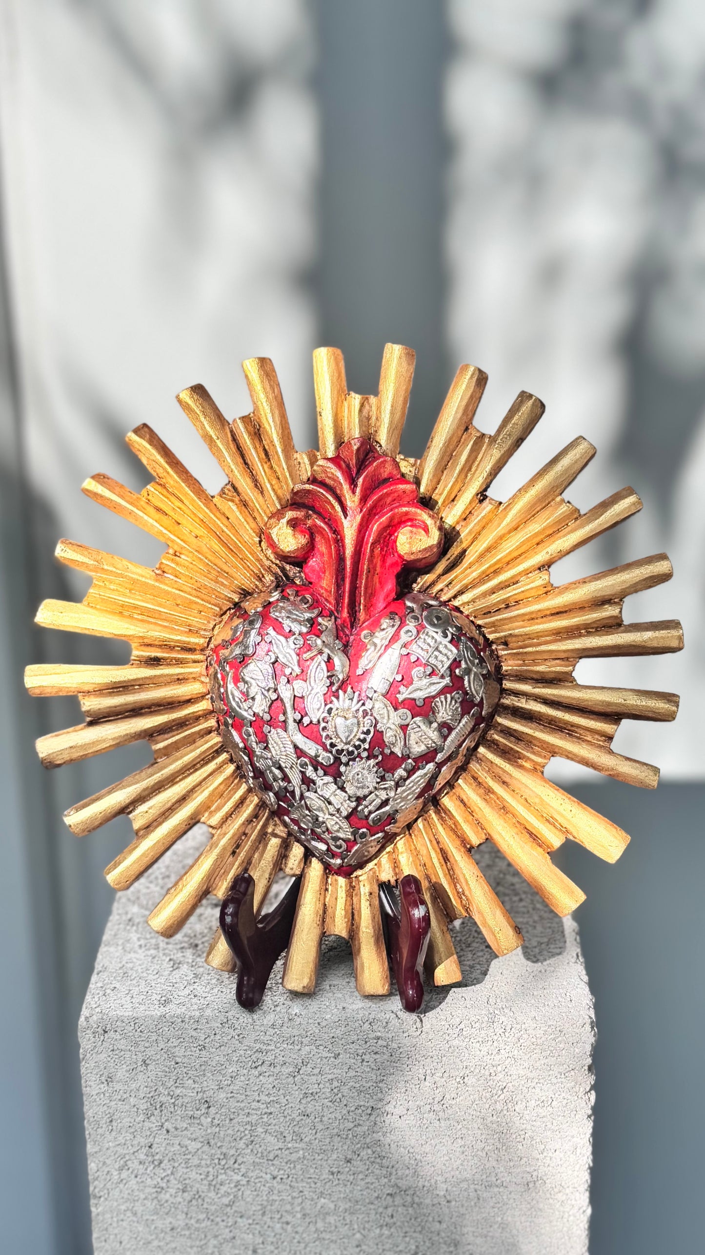 Corazon resplandor sol
