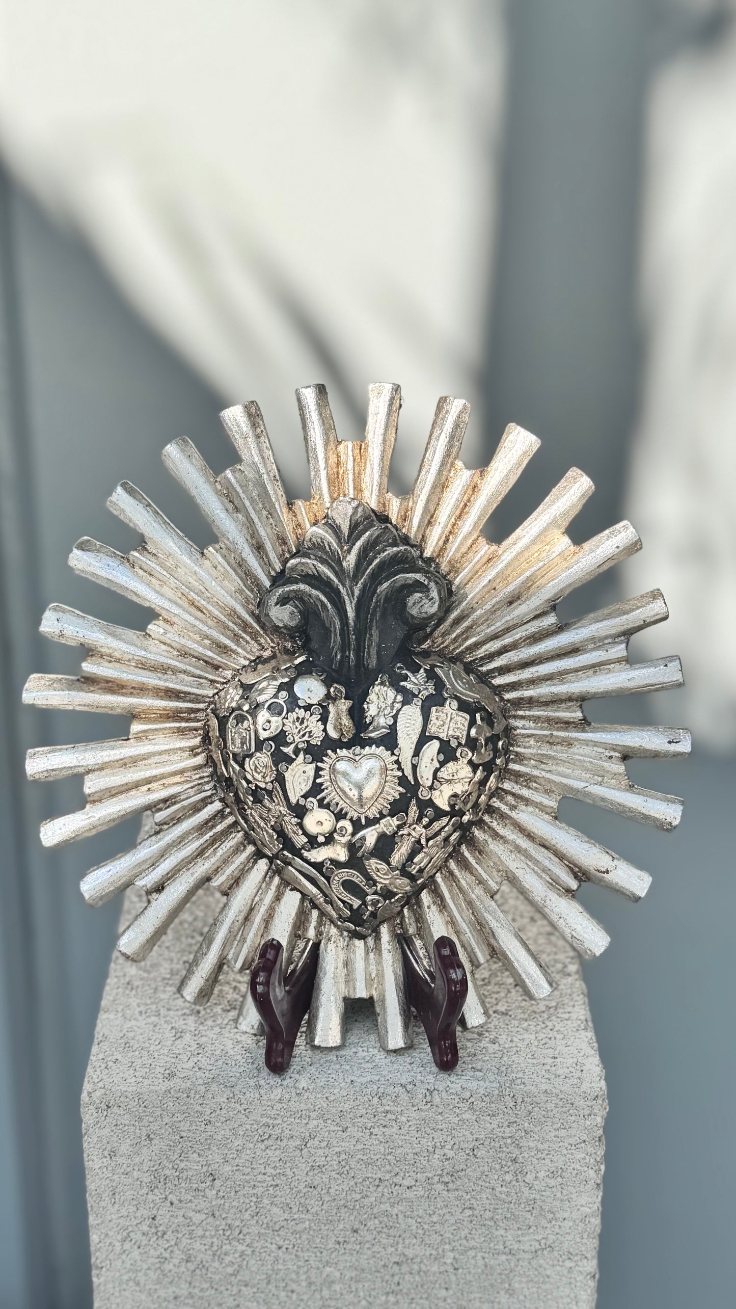 Corazon resplandor sol