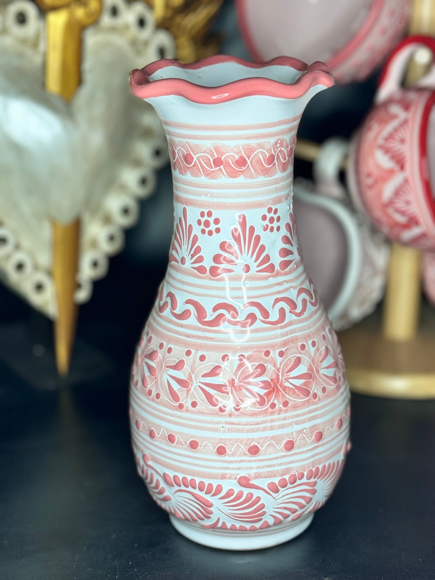 Skinny talavera vase