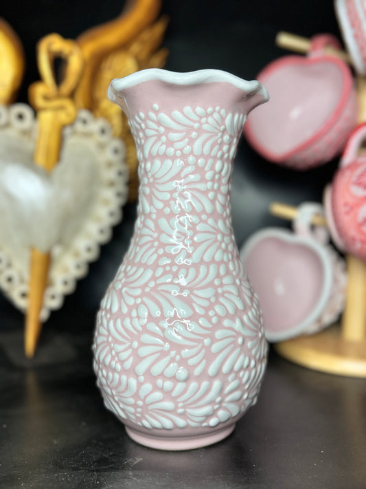 Skinny talavera vase