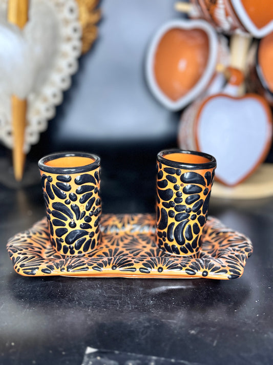 Talavera shot glasses