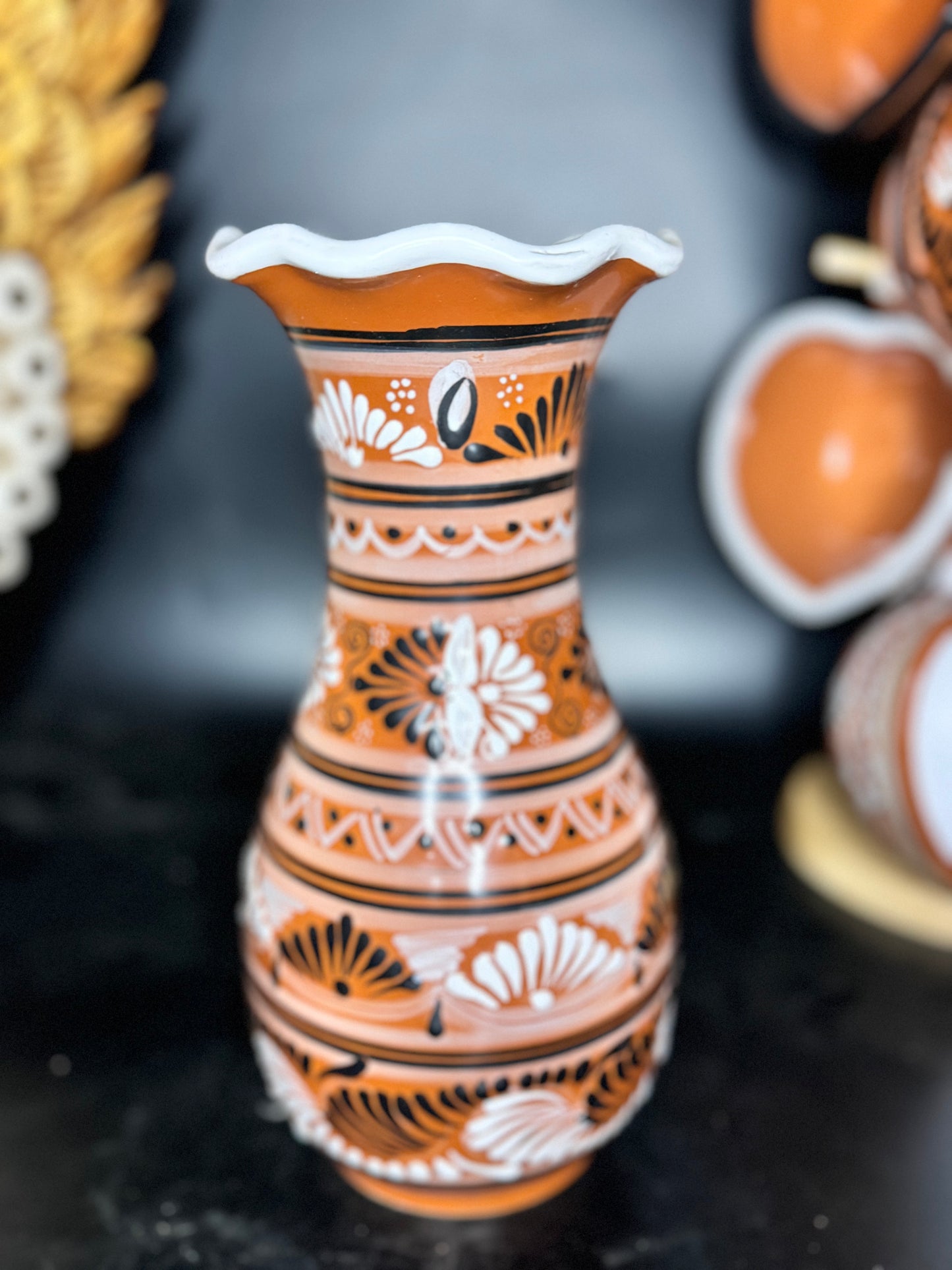 Skinny talavera vase