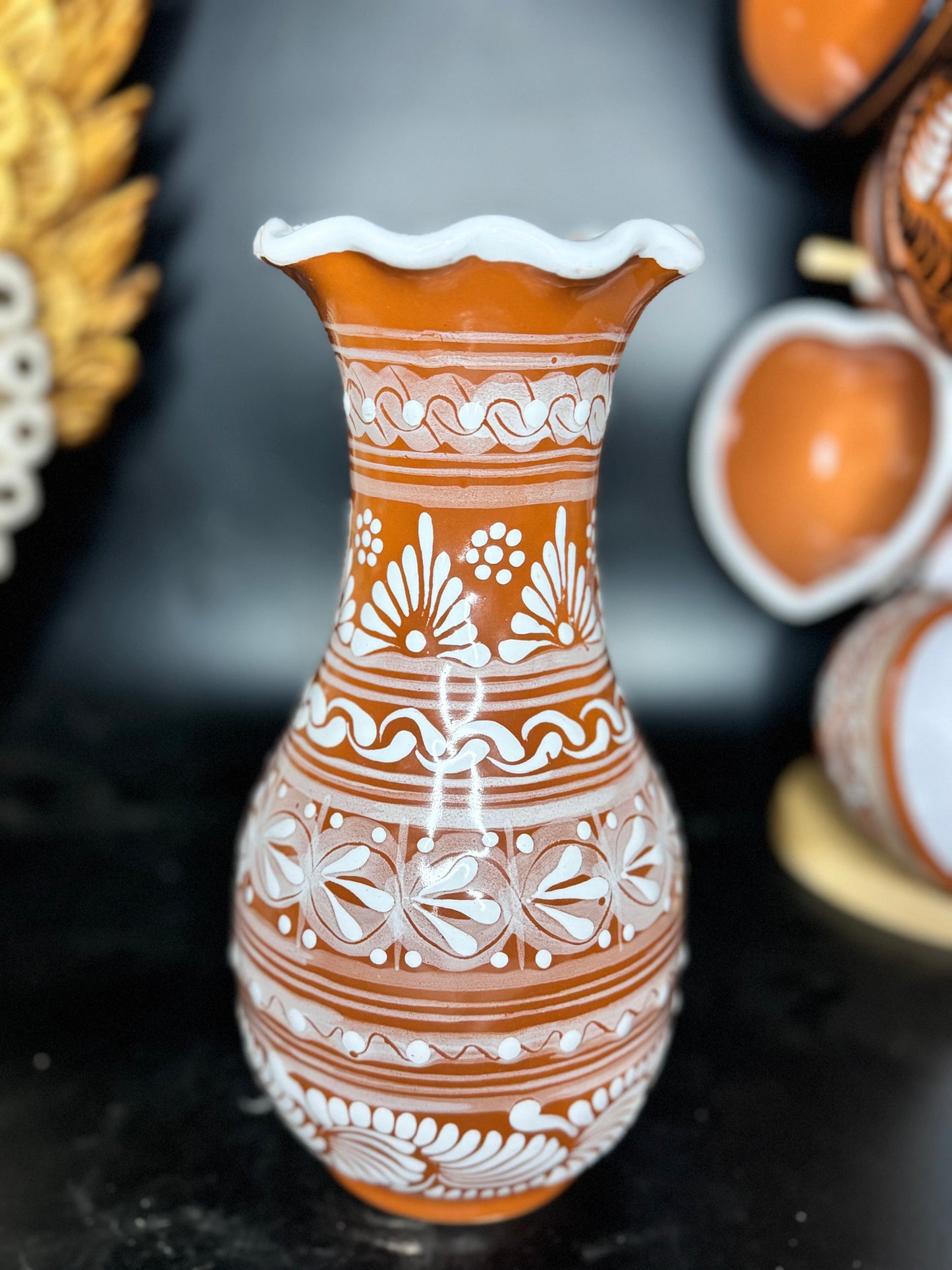 Skinny talavera vase