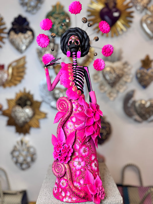 Lady of pink catrina